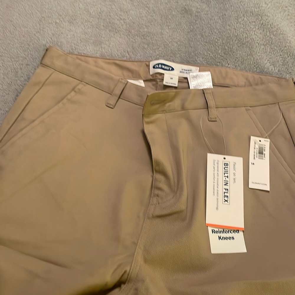 NWT Boys size 16 Straight Leg Khaki Pants Uniform